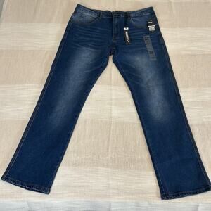 William Rast Mens Perfect Stretch Manhattan Slim Jeans NWT 34x30 Blue Denim $98